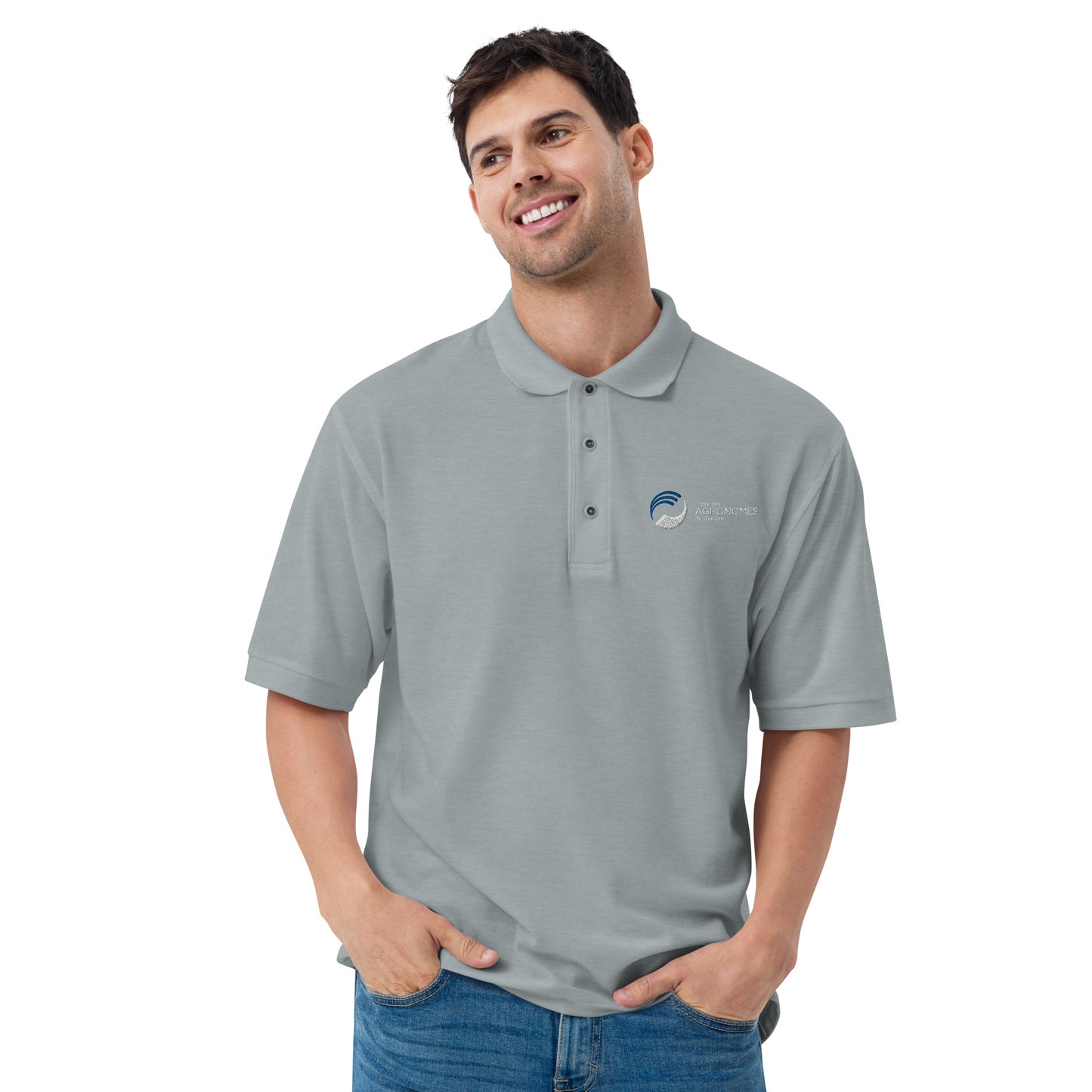 Polo brodé pour homme