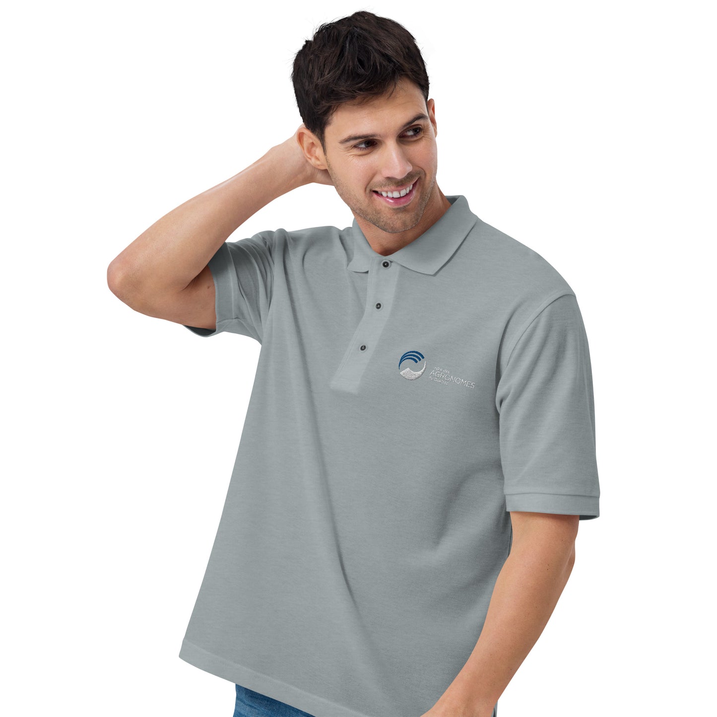 Polo brodé pour homme