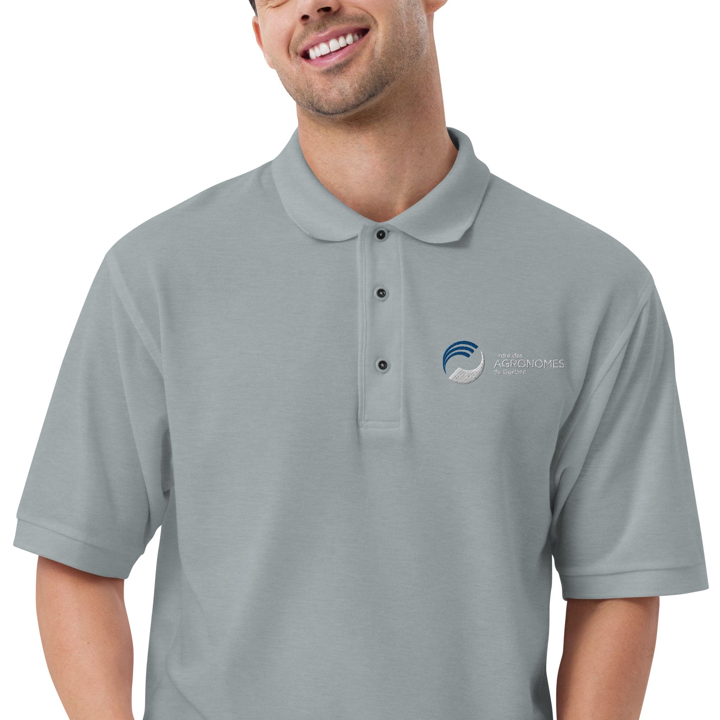 Polo brodé pour homme