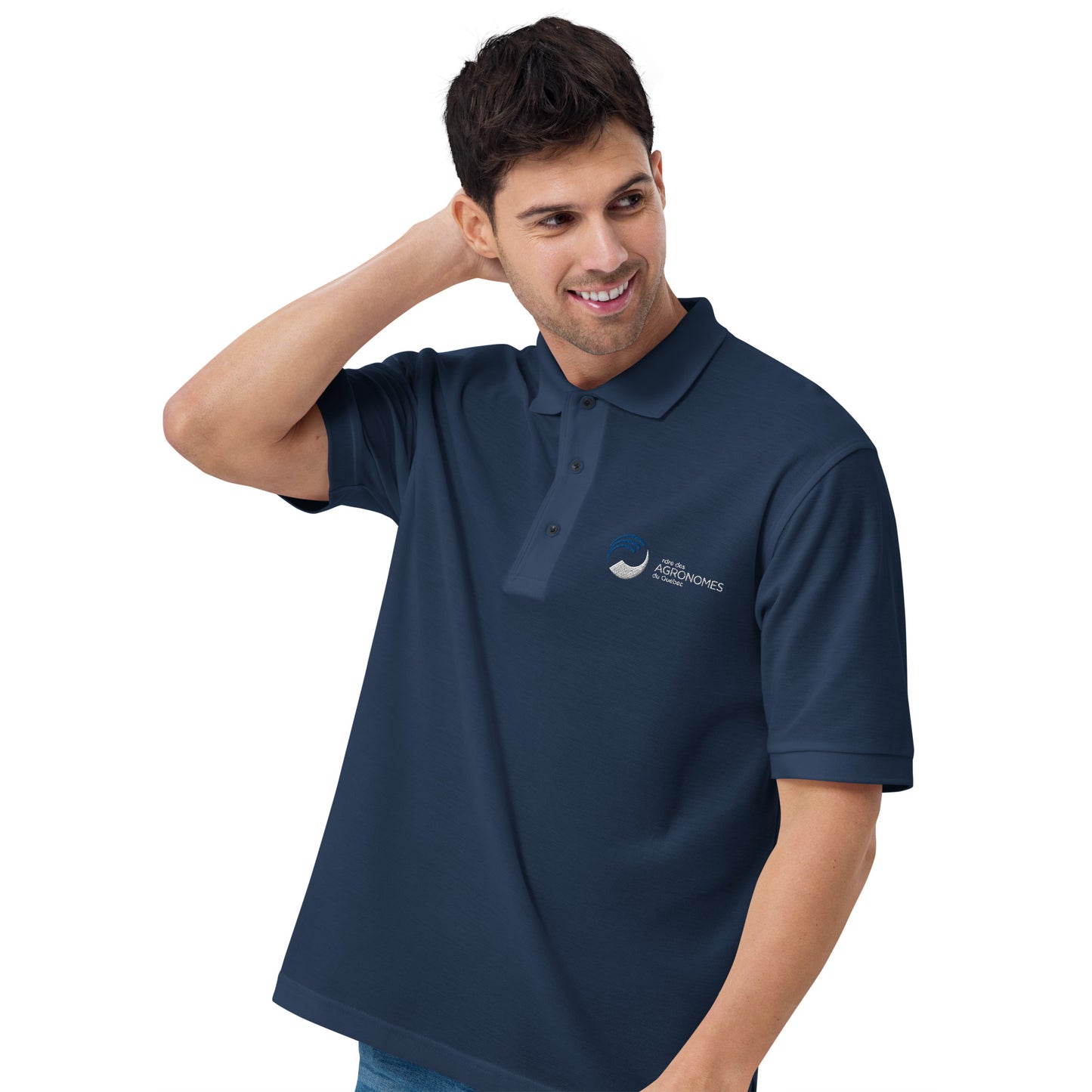 Polo brodé pour homme